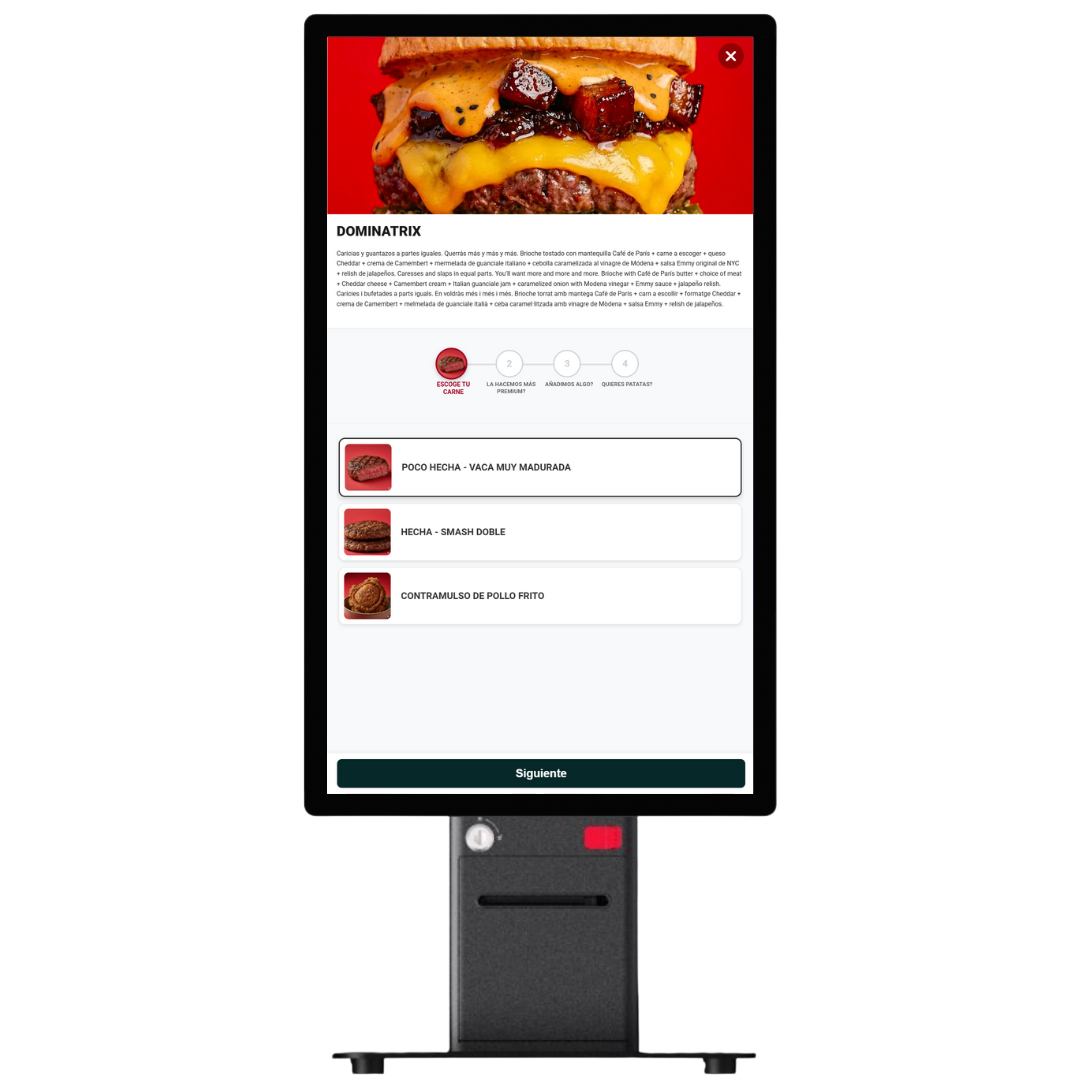 Modelo Kiosko Mostrador compacto compatible con software Ágora TPV